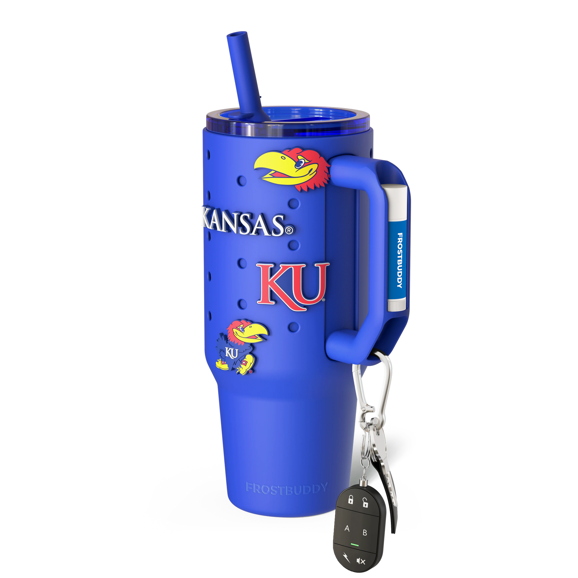 Thicc Buddy 40oz | Kansas Jayhawks | Skin + Budz Bundle image 1